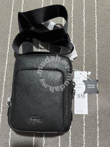 lacoste leather sling bag