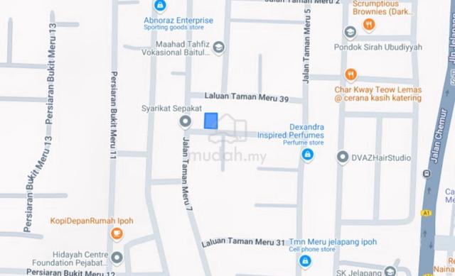 BUNGALOW LOT 8000 sf Taman Meru, Kinta Ipoh for Sale | DEKAT KEMUDAHAN 4