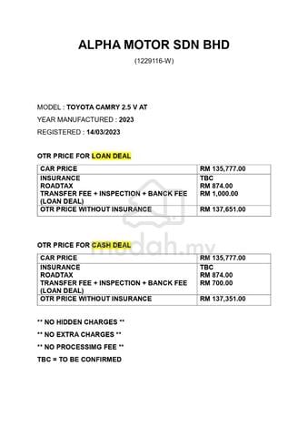 2023 Toyota CAMRY 2.5 V (A) WARRANTY HARGA LELONG - 3