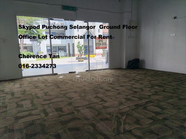 Skypod Puchong Selangor GroundFloor Office Lot Commercial For Rent 1