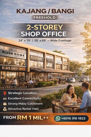 Freehold 2-Storey Shop Office in Putrajaya Alamanda Kajang / Bangi 1