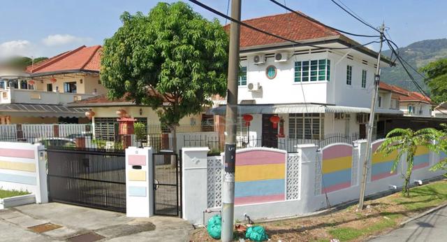 double storey semi-detached corner house at padang tembak for sale 1
