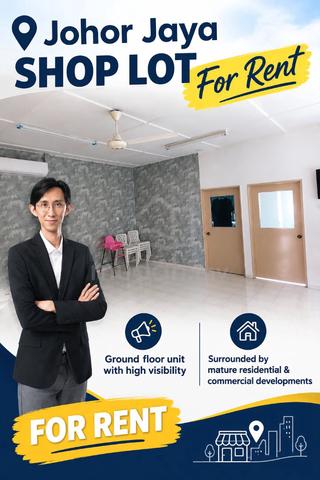 Shot Lot For Rent - Johor Jaya Dedap 19 Ground Floor 1