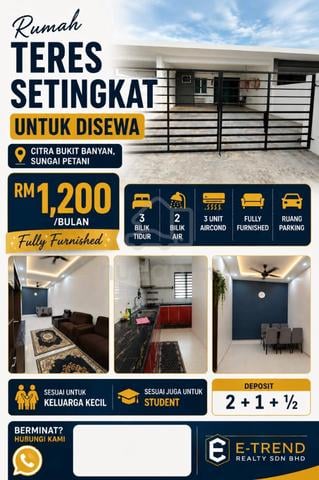 Rumah Sewa fully Furnished- Citra Bukit Banyan 1