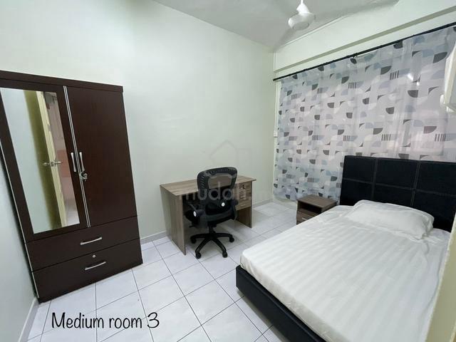Fully Furnised Room/ HQE/ HQE 2/ Hospital Queen Elizabeth/ Luyang/ KK 1