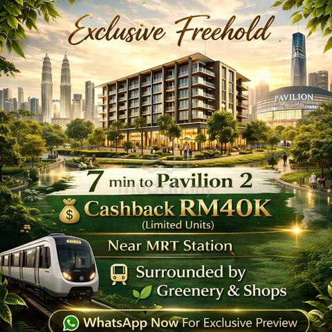 1st Home Buyer @ Promo - | Big Size Free 2 Carpark | Near Serdang MRT, Bukit Jalil, Kuala Lumpur 1