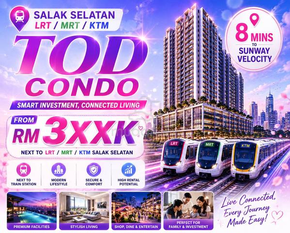 Direct link MRT Kuchai【 Mth 1.5k 2 ROOM @ Furnish 】Next KL LRT Salak 1