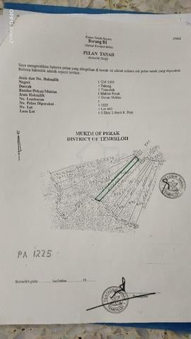 Tanah Di Temerloh Pahang untuk di jual 1