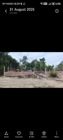 Tanah Segamat Siap Tanam & Berpagar | Banyak Pokok Buah | Ada Reban Ay 1