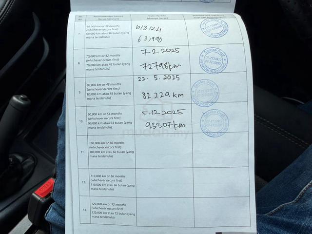 Proton EXORA PREMIUM 1.6 F.SERVICE RECORD 1 OWNER - 3