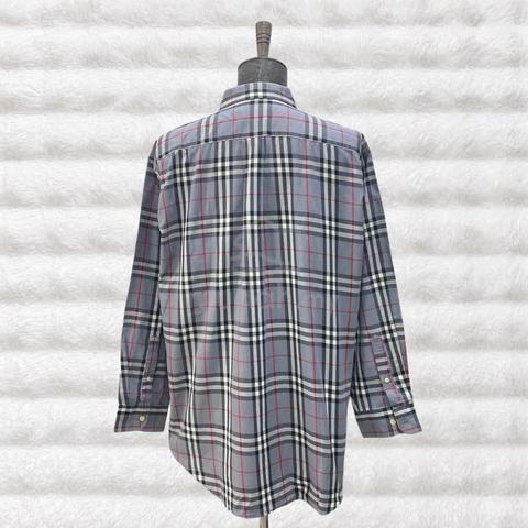 Burberry Grey Checkered Plaid Grey L/S Shirt - photo 2 of 5