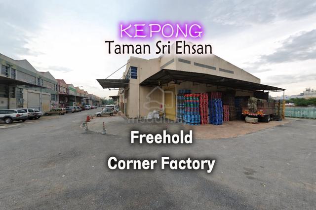 Kepong Taman Sri Ehsan Corner Freehold 2 Storey Factory Warehouse 1