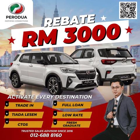 MAX LOAN & LOW RATE 2026 Perodua ATIVA 1.0 - 1