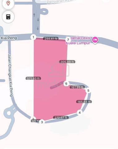 ULTRA RARE 3.55 acre PRIME KLCC DEVELOPMENT LAND @ JALAN KIA PENG 1
