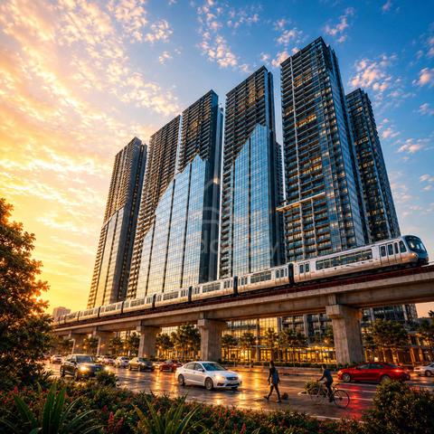 Cover KL MRT/LRT Line【 Next Midvalley & S.Besi 】Mth 1.4K FREE Furnish 1