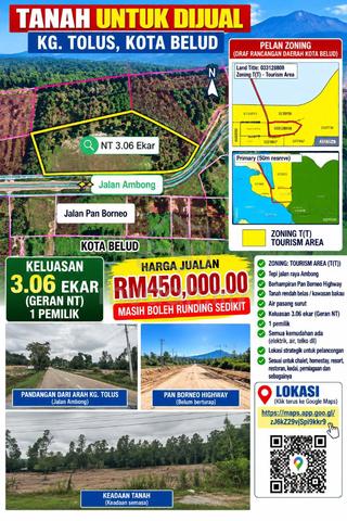 Tanah dekat PAN BORNEO Kg. Tolus 3.06ekar 1