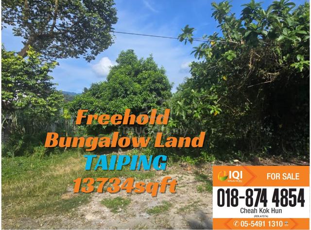 Rare Freehold Bungalow Land For Sale Near Lake View, Taiping 1