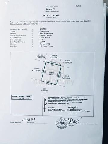 [DIJUAL] 2 LOT TANAH KEDIAMAN Murah Di KUALA BERANG, Terengganu 1