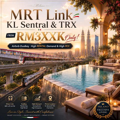 Mth 1.5k @ KL High Rental Airbnb【 Direct MRT/LRT 】Near TBS & Midvalley 1