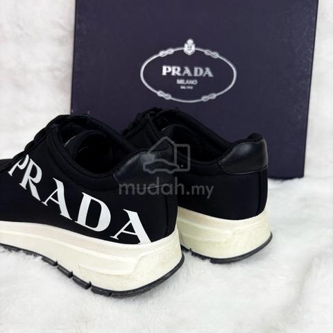 Prada Black Nylon Chunky Sneakers with White Logo - photo 4 of 6