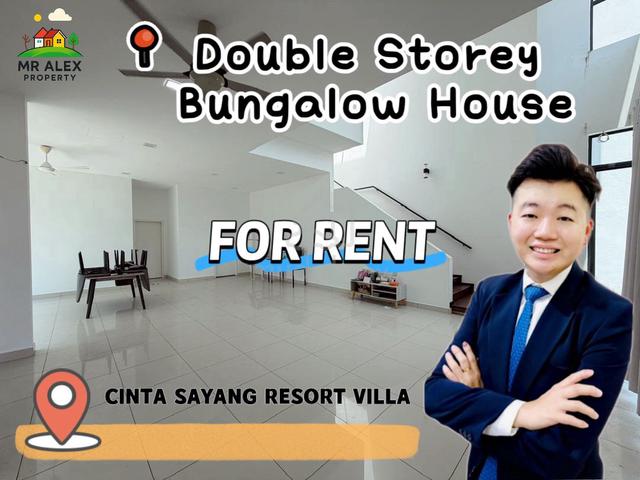 【FOR RENT】Double Storey Bungalow House 📍Cinta Sayang Resort Villa 1