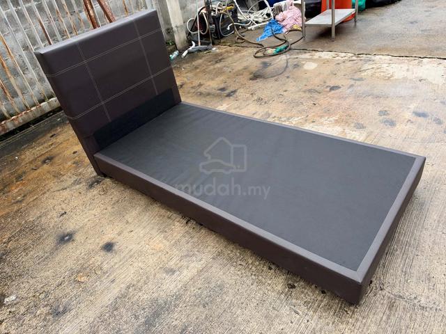 Katil Single Bed Frame Leather Divan - photo 4 of 5