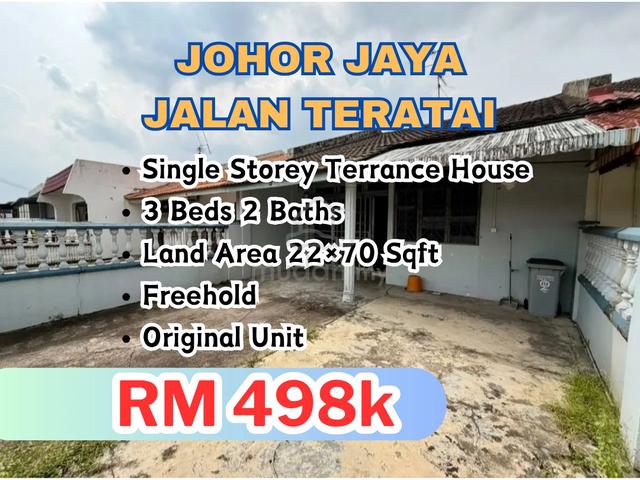 Full Loan !! Johor Jaya Single Storey Terrance House Unit For Sale 1
