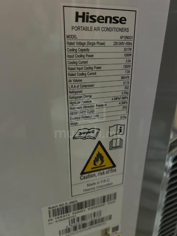 Hisense Portable Aircond 1.5HP AP12NXG1   - photo 4 of 4
