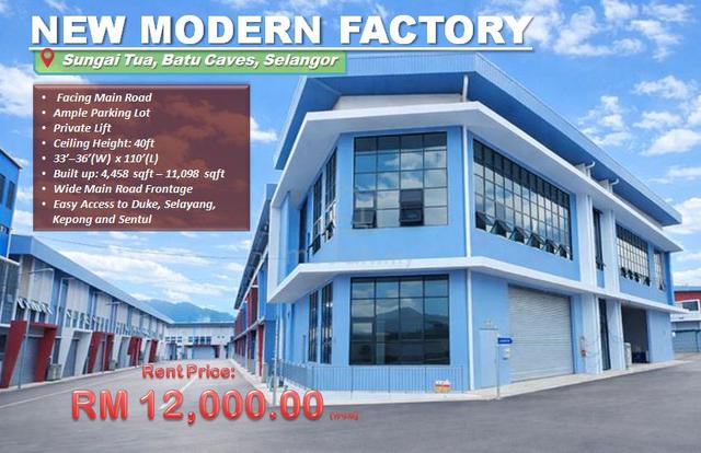 Brand New Warehouse Factory Sungai Tua, Batu Caves, Selangor 1