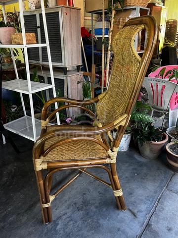 Vintage antique solid rattan/bamboo chair - photo 4 of 6