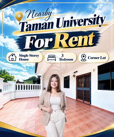 Taman University teratai pulai jalan lumpit 1 storey house for rent 1