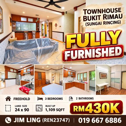 Fully Furnished, Townhouse Bukit Rimau, Sungai Rincing 1
