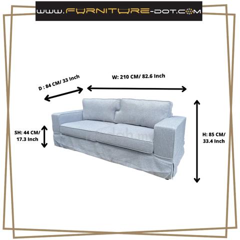 Luna Casual 3 Seater Sofa - FRM6376 - photo 4 of 6