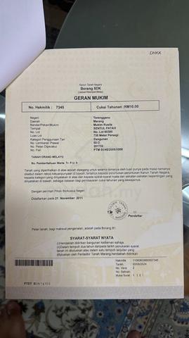 RM60K. Tapak Rumah di Sentul Patah , Marang Terengganu untuk dijual. 1