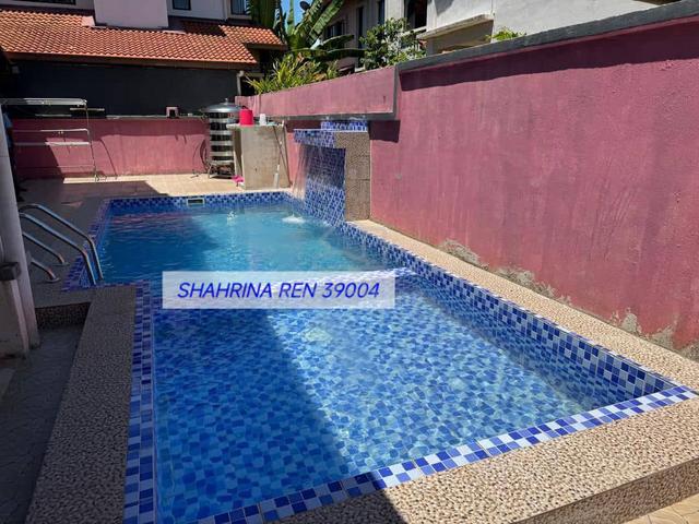 Swimming Pool 🌊 SEMI-D DUA TINGKAT  BANDAR PUTRA KUANTAN 1