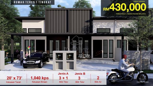 Freehold Projek Baru Teres Setingkat Berdekatan Bangi 1