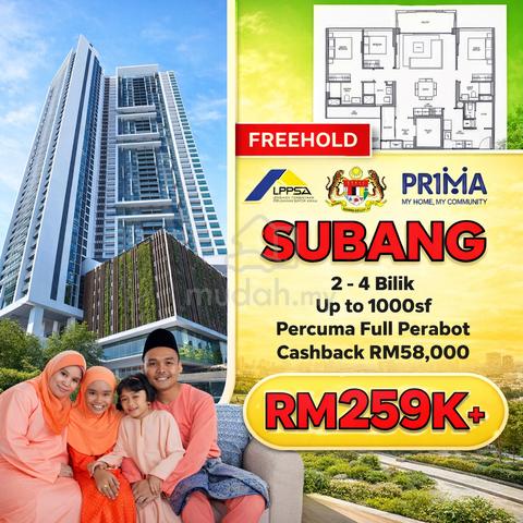 7KM to Kota Damansara, 260K FREEHOLD CONDO near DASH Highway 1