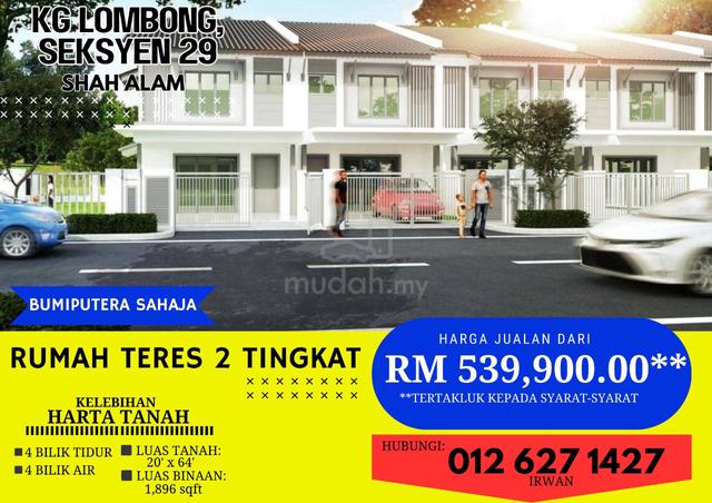 PROJEK BARU Double Storey Terrace Kg Lombong Seksyen 29 Shah Alam 1
