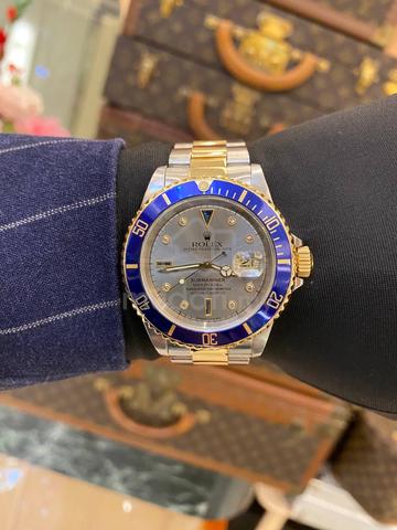 Rolex Submariner REF 16613 Date Blue Diamond Ice Watches Fashion Accessories for sale in Solaris Dutamas Kuala Lumpur