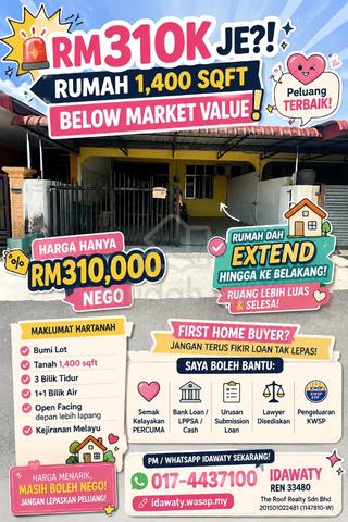 Renovated Teres Di Taman Selasih, Kulim 1