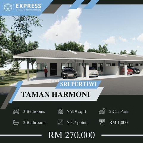 Brand New Single Storey Terrace at Sri Pertiwi, Kuala Baram 1