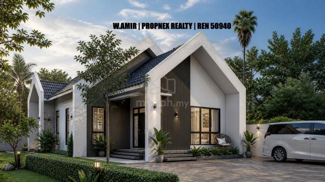 Banglo Nordic Concept di Baung Pengkalan Chepa untuk Dijual 1