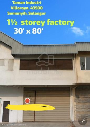1.5 Storey Factory Taman Industri Villaraya Semenyih Selangor For Ren 1