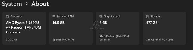 HP Pavillion Plus 14 Ryzen 5 7540U - photo 2 of 2