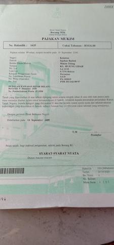 Tanah d Beris lalang 1.82ek 1
