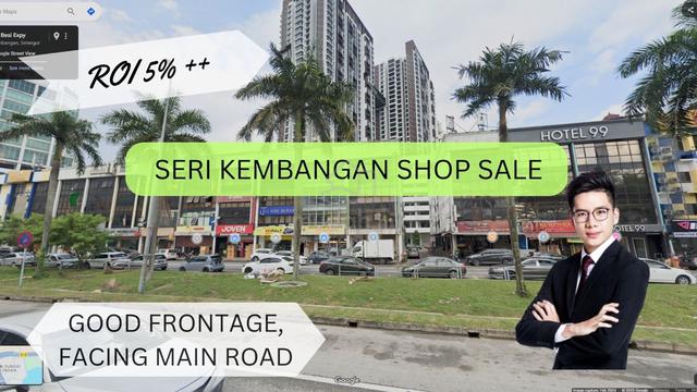 3 Storey Shop, Seri Kembangan ROI 5%, Facing Main Road For Sale 1