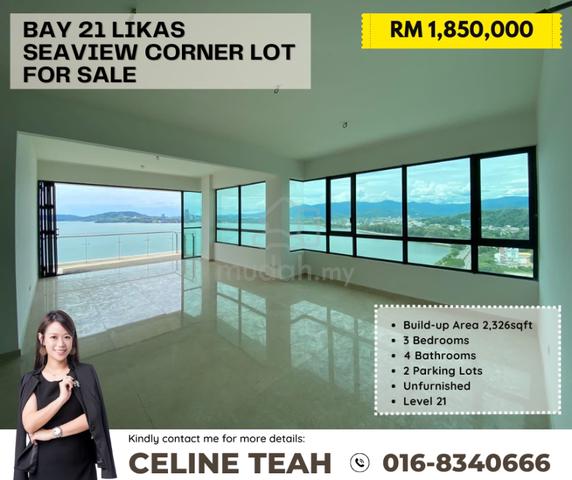 Bay 21 Condominium | Likas | Sea View | Corner | For Sale