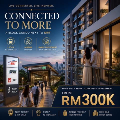 Best Dualkey Invest ! 1 Stop to Midvalley - 3R @ Next to MRT KTM 1