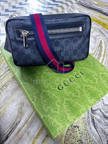 Gucci Black Soft GG Supreme Monogram Web Belt Bag - photo 4 of 6