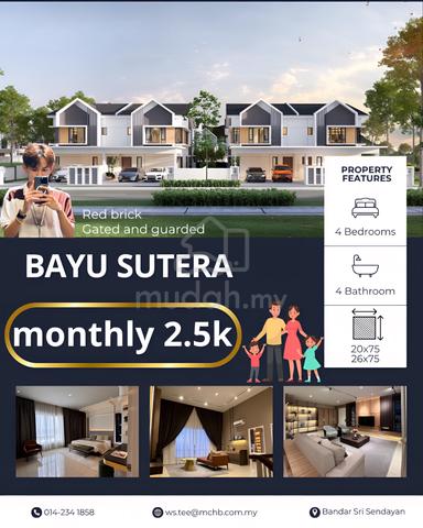 24x75 Fully Extend【Monthly only 2k💰】Bayu Sutera Sendayan 1
